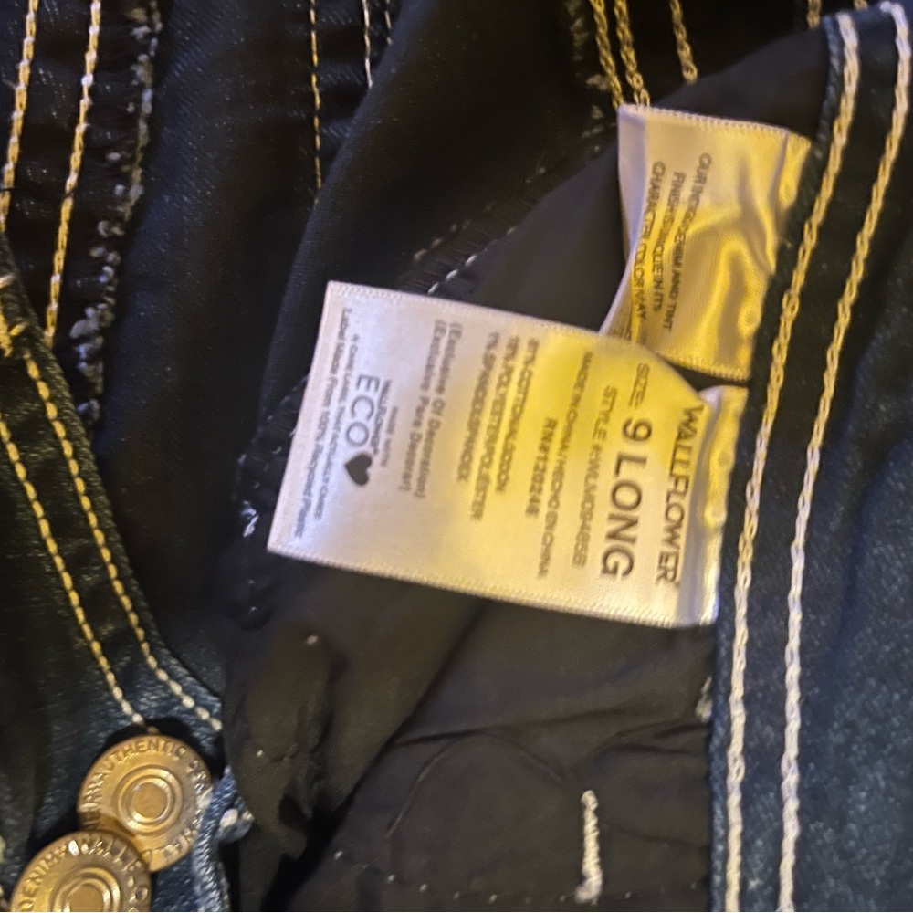 Wallflower Women's Boot Cut Jeans in Blue - Picture 3 of 3